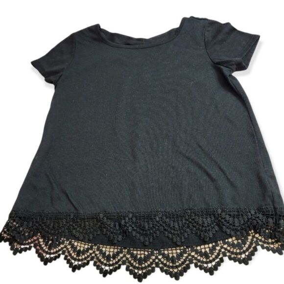 Xhilaration lace trim blouse M7/8 - Picture 1 of 3